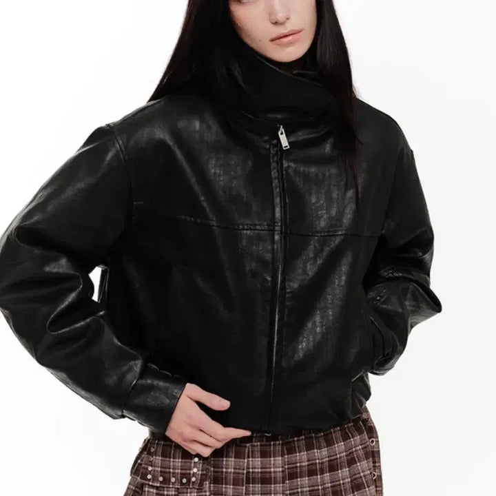 [BUNJANG] 2000 Archives Nix Leather Jacket - Black / 2000아카이브스 닉스 레더 자켓 블랙