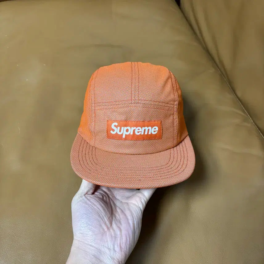 [BUNJANG] Supreme Camp Cap Orange / 슈프림 캠프캡 모자 박스로고 오렌지
