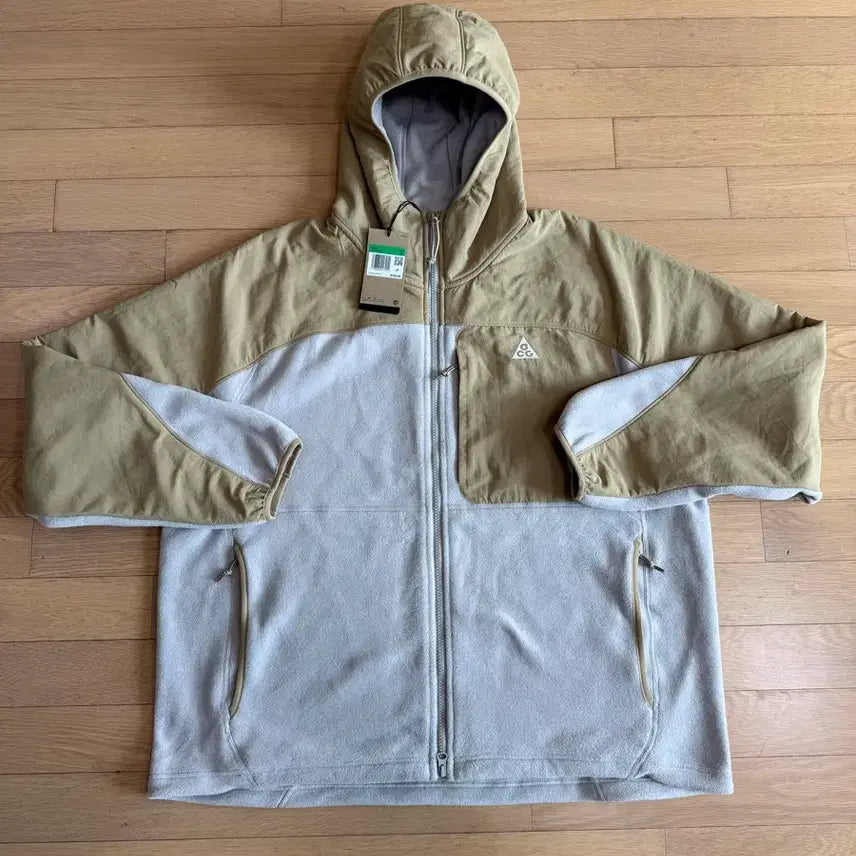 [BUNJANG] Nike ACG Polartec Fleece Full Zip Hoodie / [XL] 나이키 acg 울프 트리 폴라텍 플리스 풀집 후드 집업 베이지