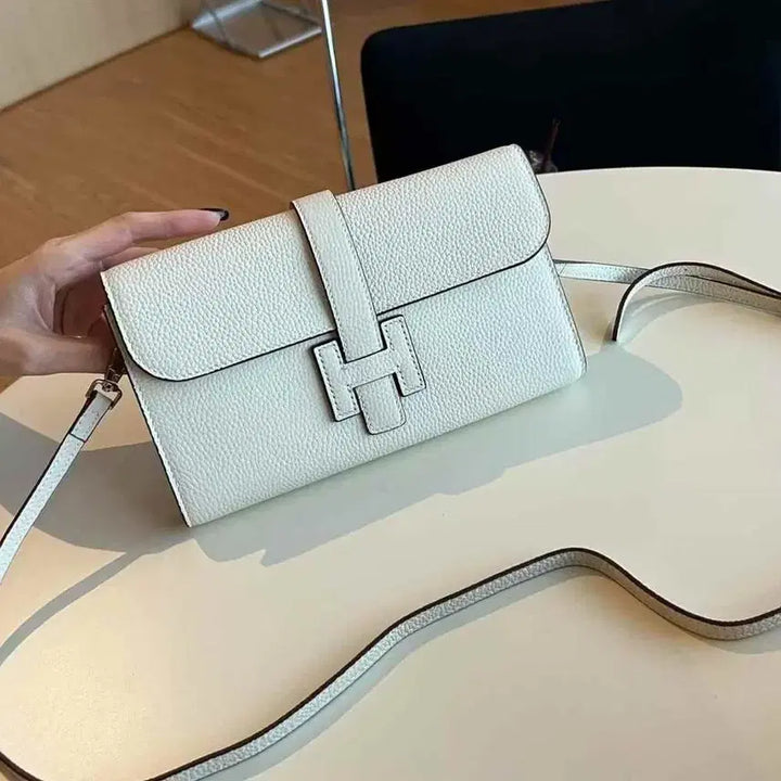 [BUNJANG] H-Ssae Crossbody Bag (White) / H싸개 소가죽 크로스백 (화이트)