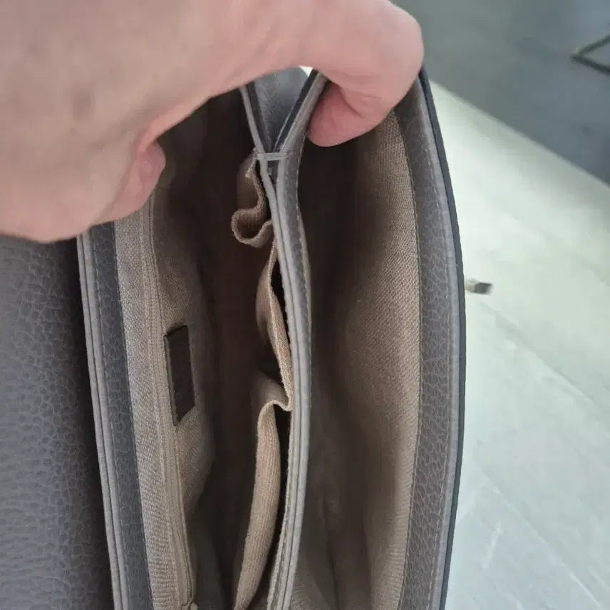 [BUNJANG] Gucci Interlocking G Top Handle Chain Bag Small Gray / [정품]구찌 인터로킹 G 탑핸들 체인백 스몰 그레이 / 상태최상/풀구성