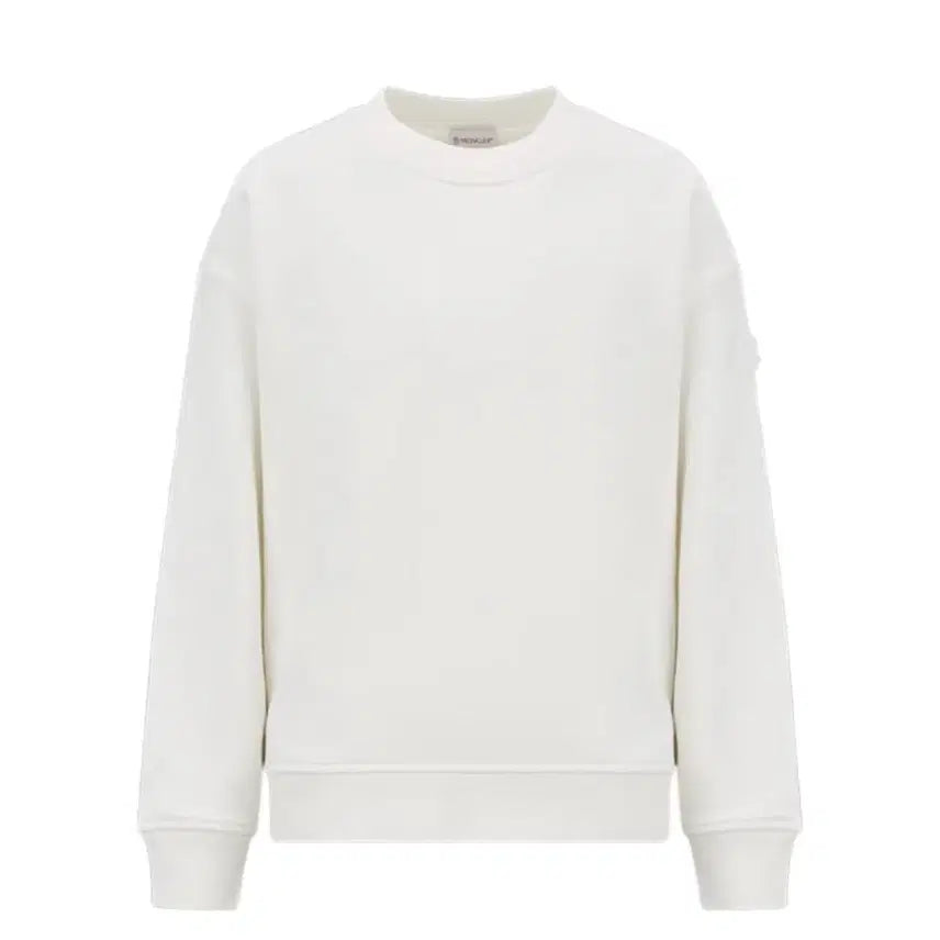 [BUNJANG] Moncler Logo Sweatshirt White 22FW / 몽클레르 로고 스웨트셔츠 화이트 22FW