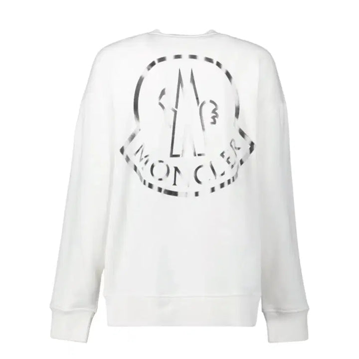 [BUNJANG] Moncler Logo Sweatshirt White 22FW / 몽클레르 로고 스웨트셔츠 화이트 22FW