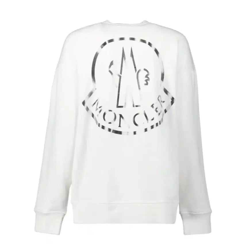 [BUNJANG] Moncler Logo Sweatshirt White 22FW / 몽클레르 로고 스웨트셔츠 화이트 22FW