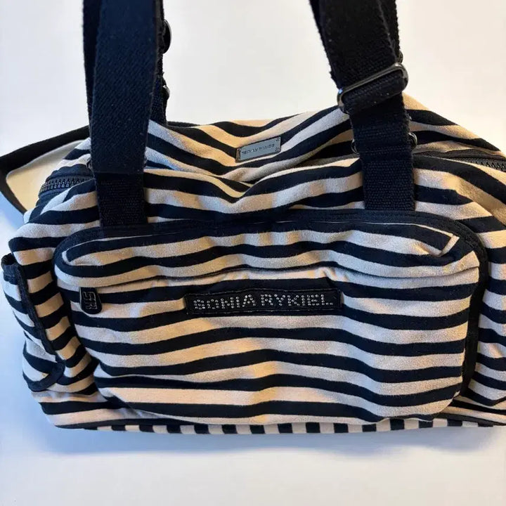 [BUNJANG] Sonia Rykiel Stripe Shoulder Bag / 소니아 리키엘 스트라이프 숄더백