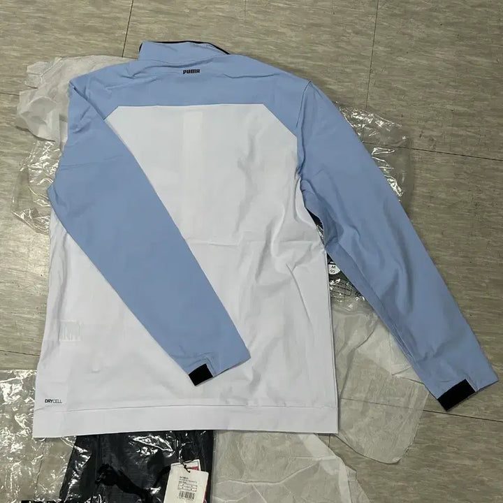 [BUNJANG] Puma Windbreaker Set Sky Blue/White 95 / 푸마 바람막이 상하의 세트 하늘색/화이트 95