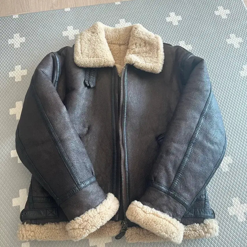 [BUNJANG] Real Leather B-3 Flight Jacket (Size 95-100) / 양가죽 리얼항공무스탕 B-3 95~100사이즈 판매