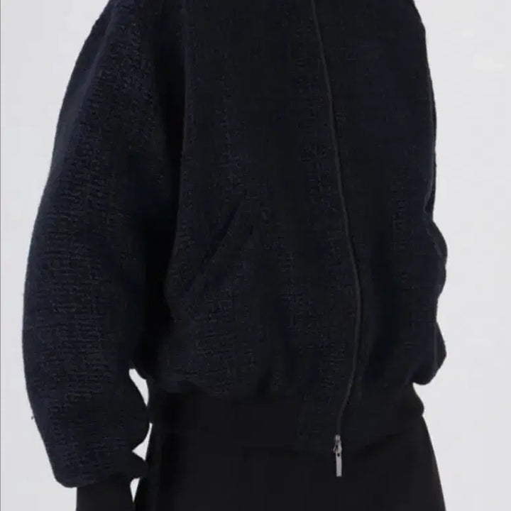 [BUNJANG] Triming Bird Tweed Blouson Black / 트리밍버드 트위드 블루종 블랙