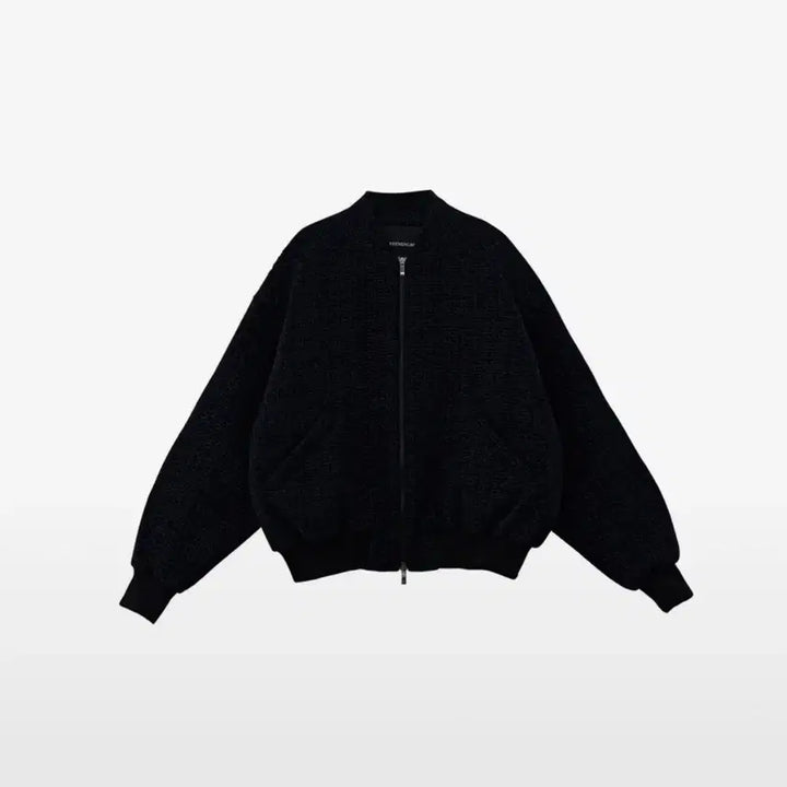 [BUNJANG] Triming Bird Tweed Blouson Black / 트리밍버드 트위드 블루종 블랙
