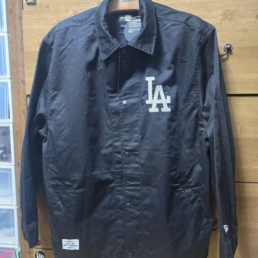 [BUNJANG] New Era Coach Jacket LA Black (2XL) / 뉴에라 코치자켓 (2XL) LA 블랙