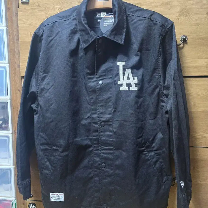 [BUNJANG] New Era Coach Jacket LA Black (2XL) / 뉴에라 코치자켓 (2XL) LA 블랙
