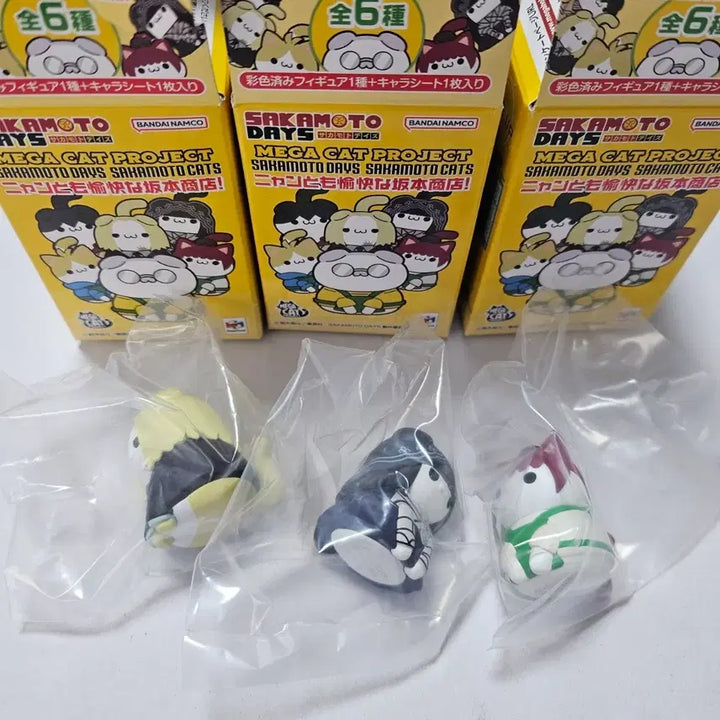 [BUNJANG] Sakamoto Days Osaragi, Shinba, and Loo MegaCat Bundle Set / 사카모토 데이즈 사카데이 메가캣 일괄 오사라기 시시바 루