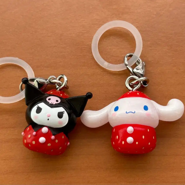[BUNJANG] Sanrio Cinnamoroll Strawberry Mejirusi Plush / 산리오 딸기 메지루시 시나몬롤