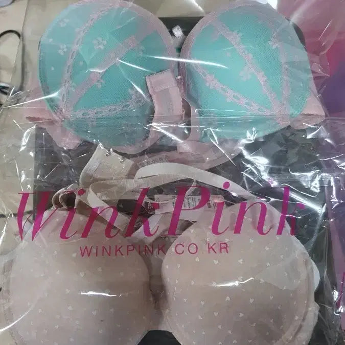 [BUNJANG] Wink Pink Bra and Panty Set (2 Sets) / 새상품)윙크핑크 브라 팬티세트 2세트 85A컵 + 보너스사은품