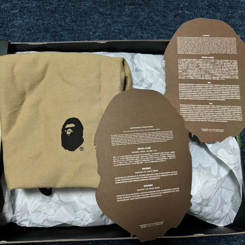 [BUNJANG] BAPE STA Black White Sneakers / 베이프스타 검흰 290