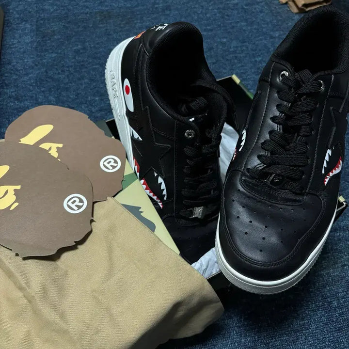 [BUNJANG] Bape A Bathing Ape Bape Sta Black White (290) / 베이프스타 검흰 290
