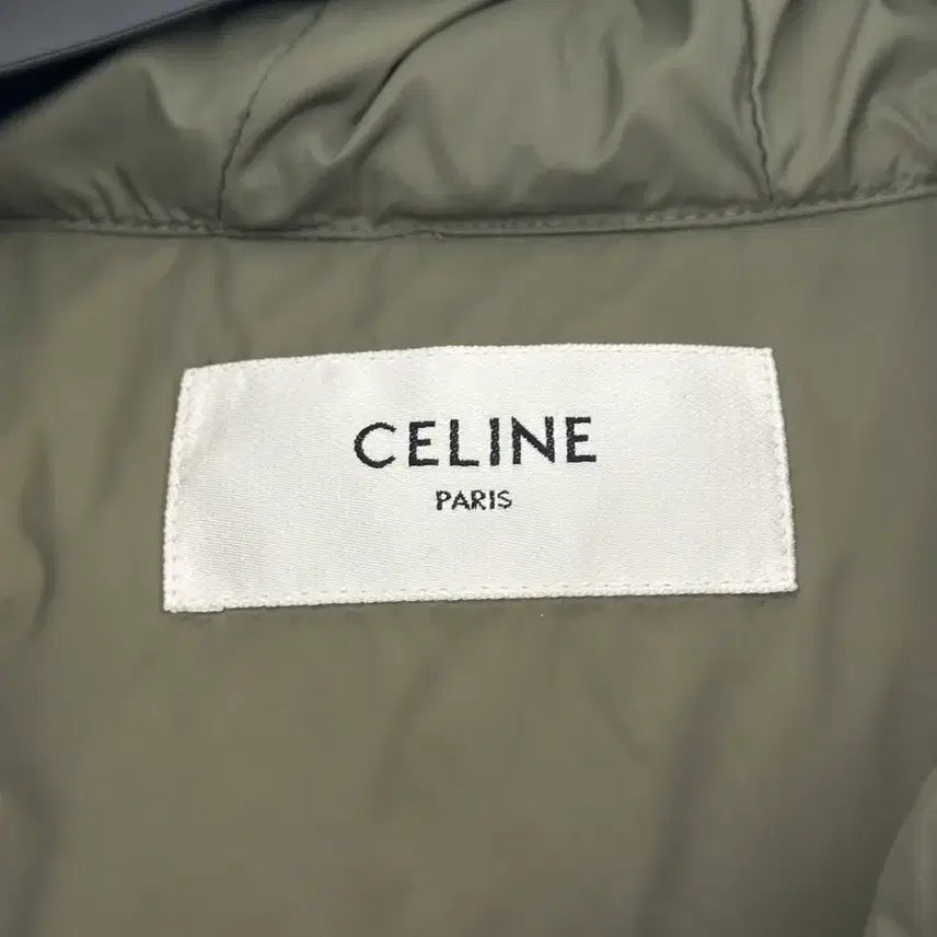 [BUNJANG] Celine Triomphe Padded Vest / 36 셀린느 트리오페 패딩 조끼 카키 트리옹프