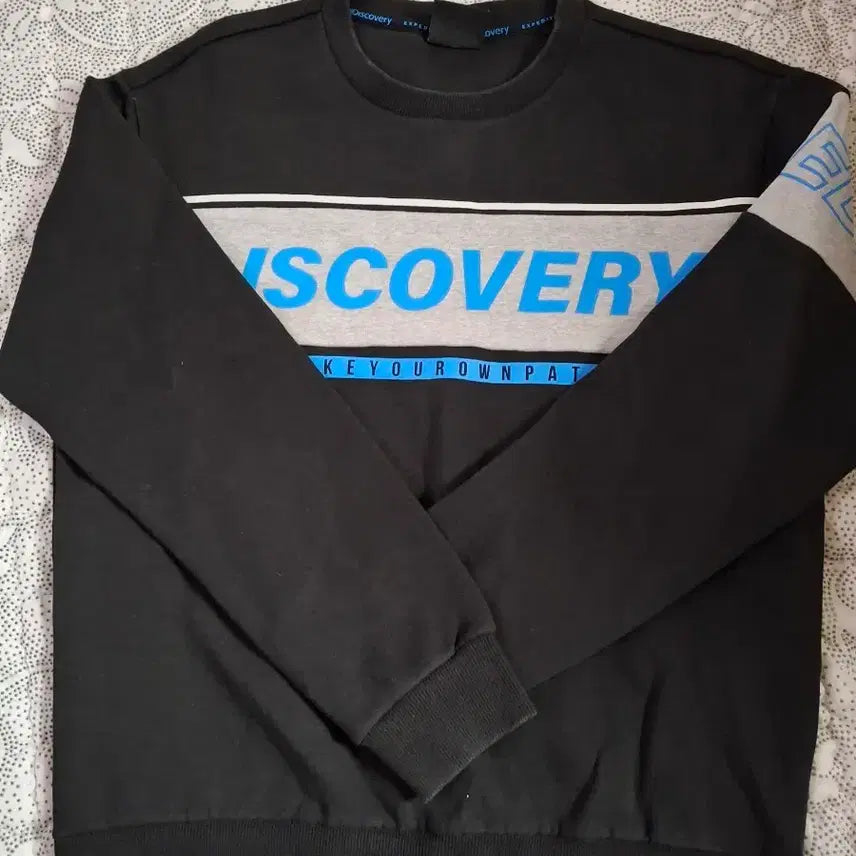 [BUNJANG] Discovery Men's Black Sweatshirt / 디스커버리 맨투맨 티셔츠(90~95/공용)