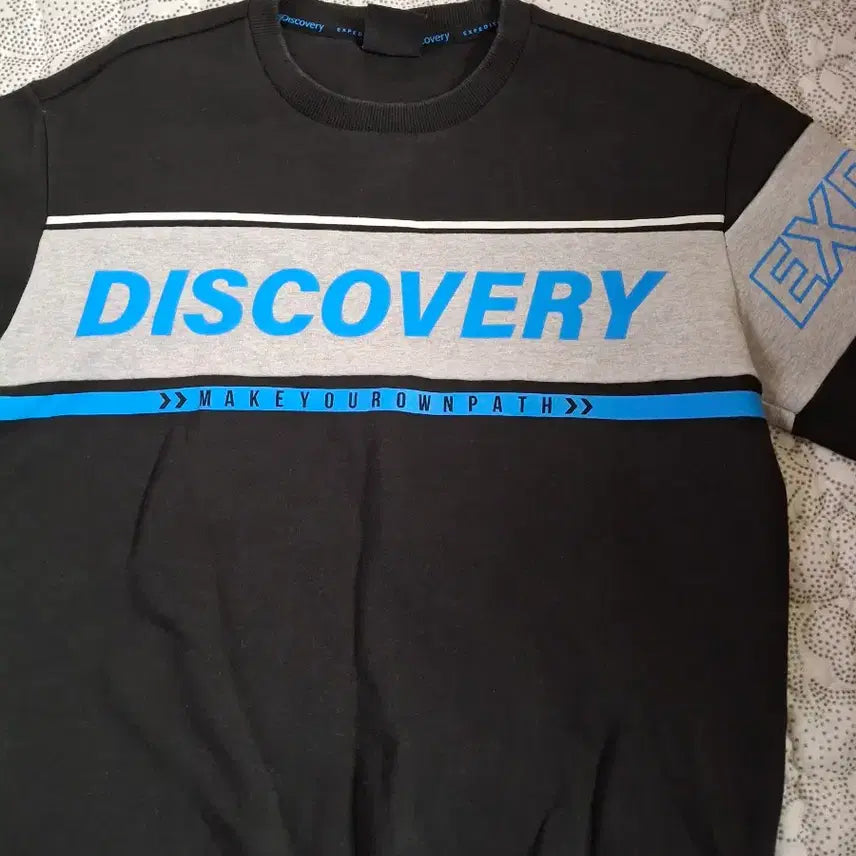 [BUNJANG] Discovery Men's Black Sweatshirt / 디스커버리 맨투맨 티셔츠(90~95/공용)