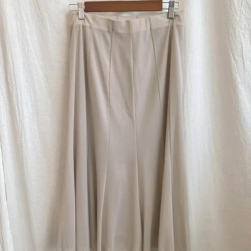 [BUNJANG] Beige Tulle Skirt (M) / 베이지 샤밴딩스커트(M)