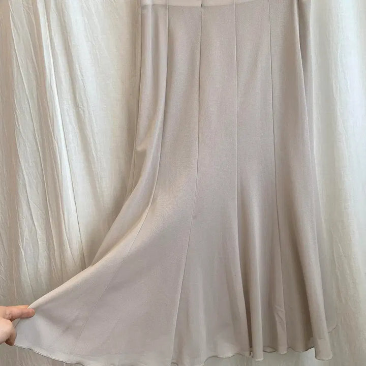 [BUNJANG] Beige Tulle Skirt (M) / 베이지 샤밴딩스커트(M)
