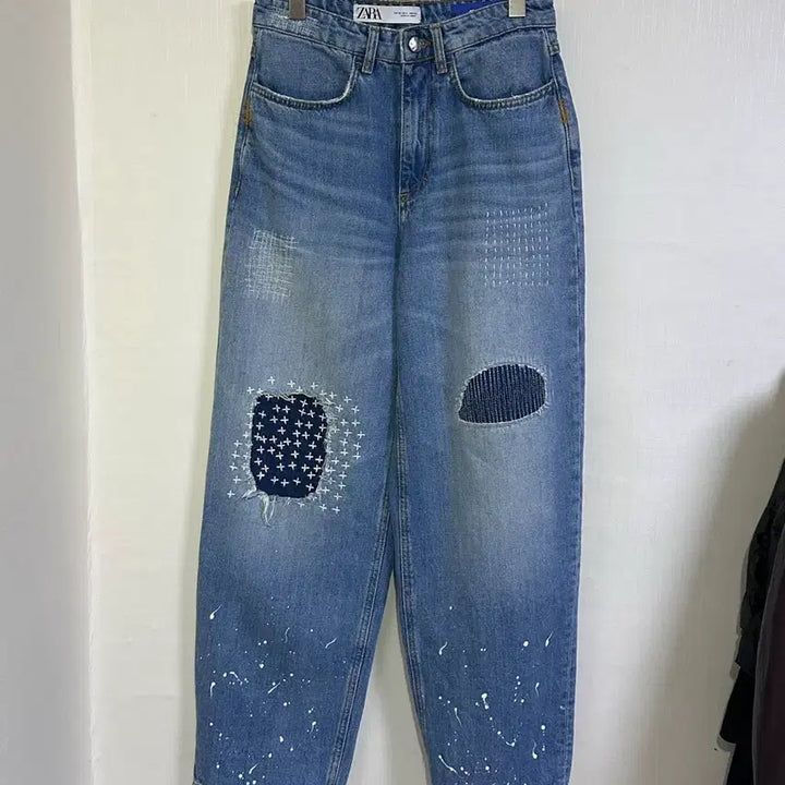 [BUNJANG] ZARA x ADERERROR Patchwork Denim Jeans 34 / 자라 아더에러 패치워크 워싱 데님 진 / 34/29-30인치