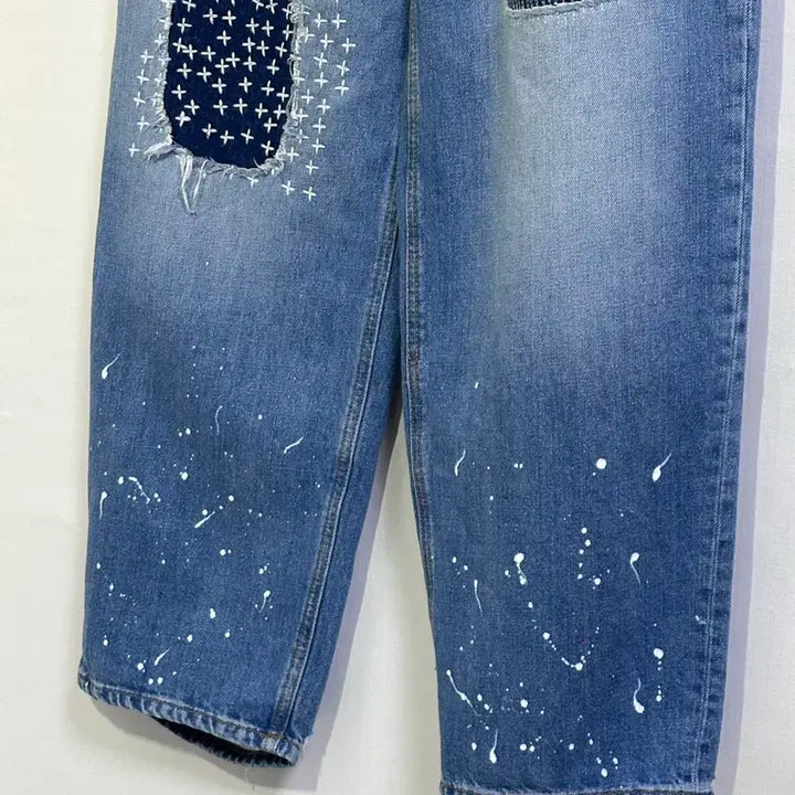 [BUNJANG] ZARA x ADERERROR Patchwork Denim Jeans 34 / 자라 아더에러 패치워크 워싱 데님 진 / 34/29-30인치