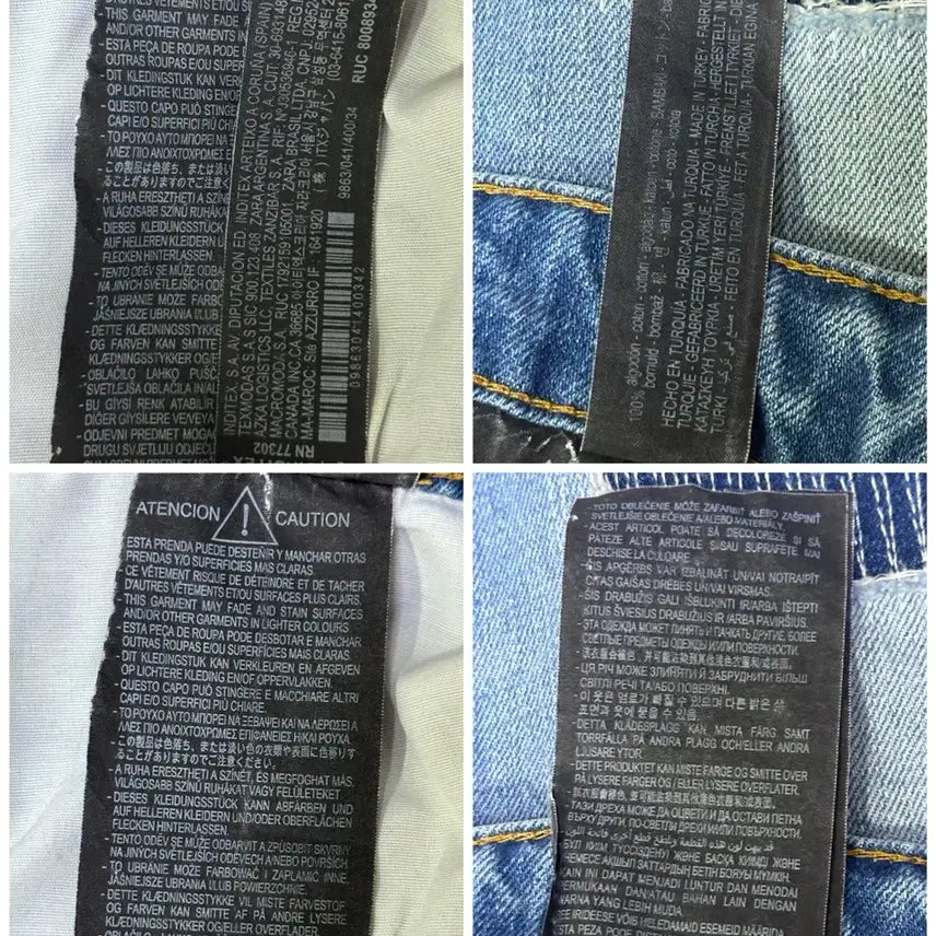 [BUNJANG] ZARA x ADERERROR Patchwork Denim Jeans 34 / 자라 아더에러 패치워크 워싱 데님 진 / 34/29-30인치