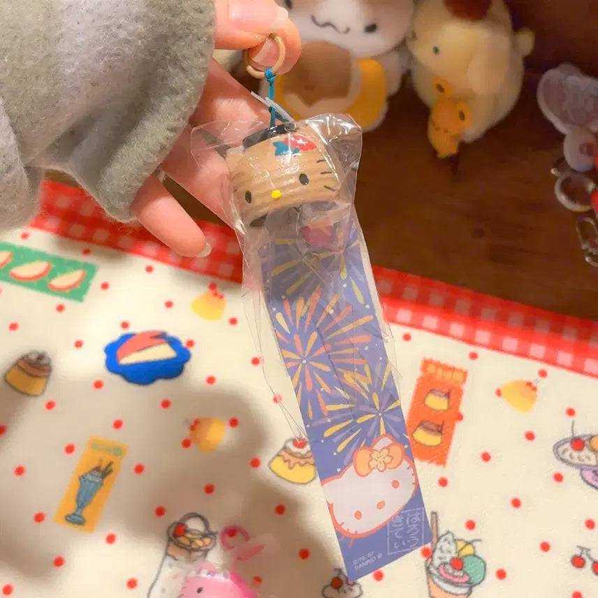 [BUNJANG] Sanrio Hello Kitty Wind Chime Keyring / 고전 산리오 키티 후우링 키링