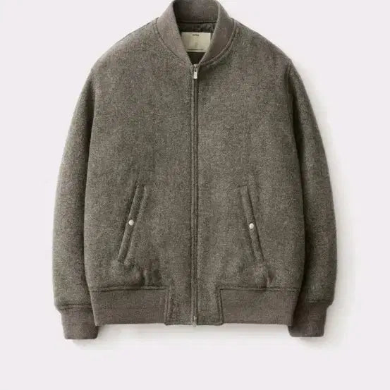 [BUNJANG] Pottery Shetland Wool Bomber Jacket - Taupe / 포터리 셔틀랜드 울 봄버 자켓 토프 새제품