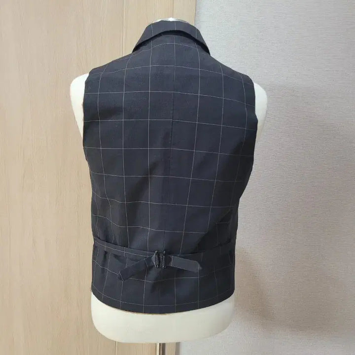 [BUNJANG] SPAO for Men Check Pattern Vest / 스파오포맨 SPAO for men 체크 패턴 베스트 100 블랙