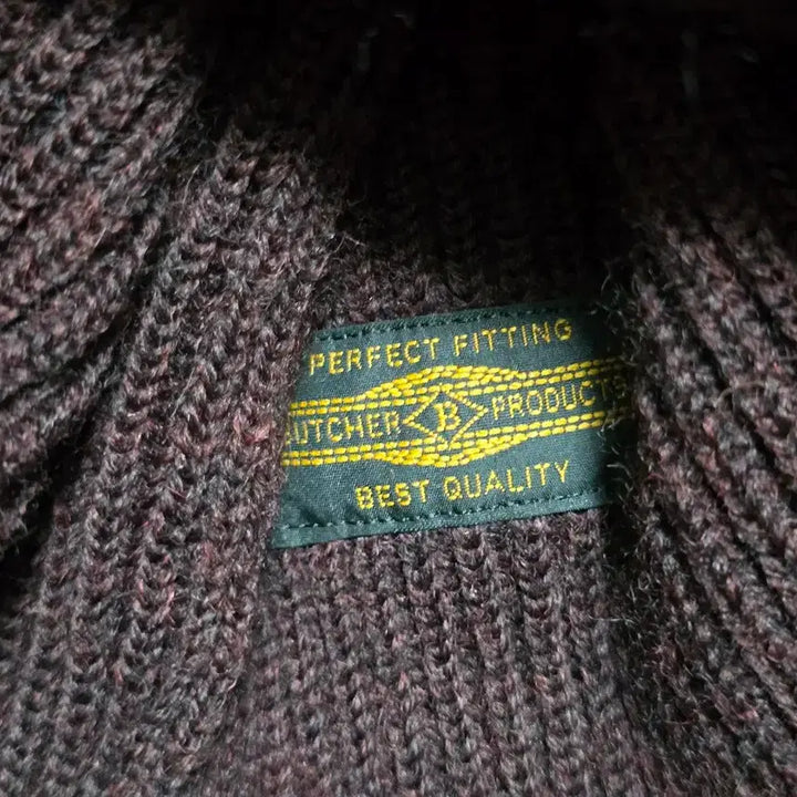 [BUNJANG] Butcher Products Cable Knit Cap Burgundy / 부쳐프로덕츠 케이블 니트캡 코일캡 버건디 타임원클로딩 엣라코 엣라스트