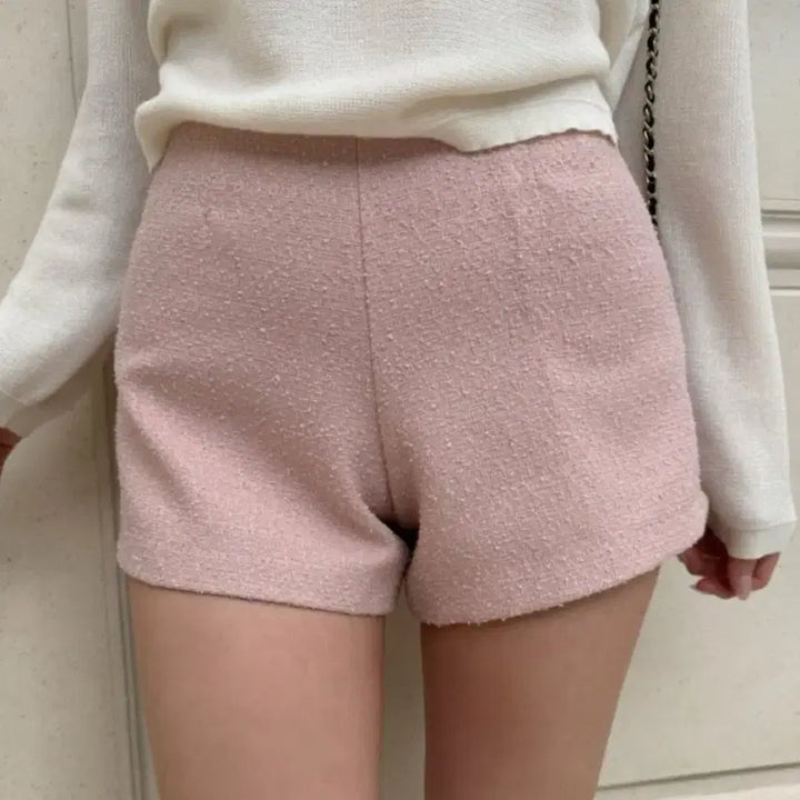 [BUNJANG] Pink Tweed Shorts / 핑크트위드팬츠