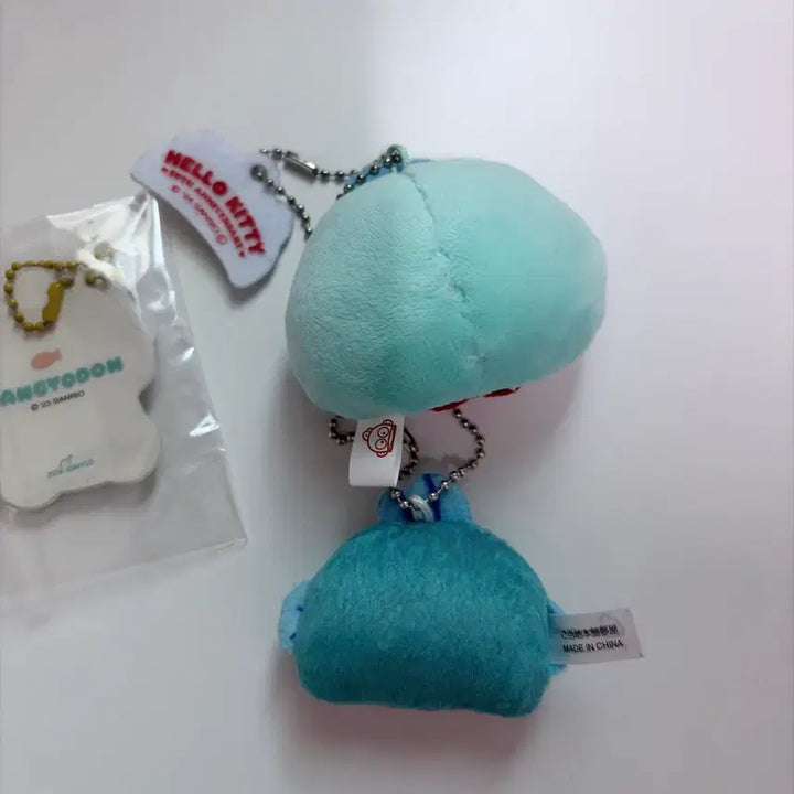 [BUNJANG] Sanrio Hangyodon 50th Anniversary Kitty Collaboration Charm Set / 산리오 한교동 키티 50주년 키링 가챠 키링 4개일괄
