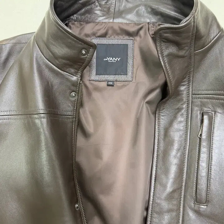 [BUNJANG] ORYANY Men's Leather Jacket / ORYANY 오야니 남성 양가죽 자켓 105 브라운