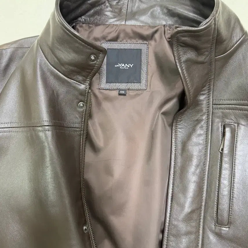 [BUNJANG] ORYANY Men's Leather Jacket / ORYANY 오야니 남성 양가죽 자켓 105 브라운
