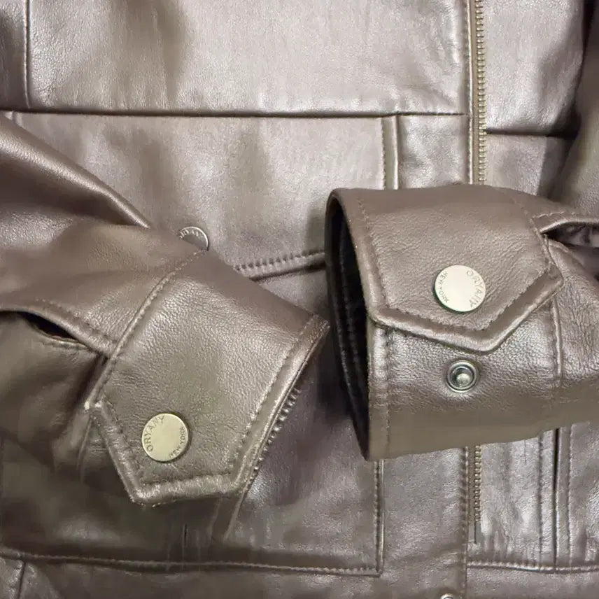 [BUNJANG] ORYANY Men's Leather Jacket / ORYANY 오야니 남성 양가죽 자켓 105 브라운