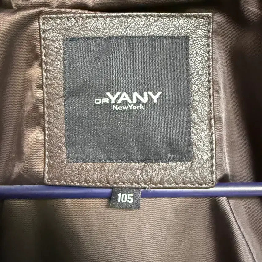 [BUNJANG] ORYANY Men's Leather Jacket / ORYANY 오야니 남성 양가죽 자켓 105 브라운