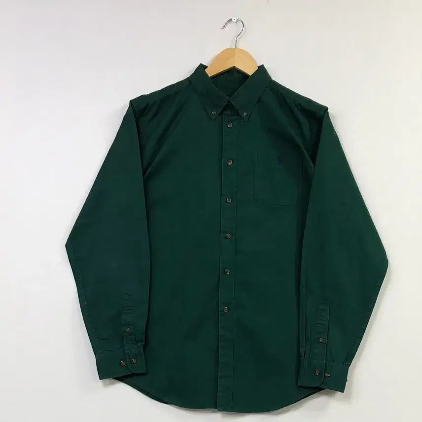 [BUNJANG] L Polo Solid Cotton Shirt / L 폴로 솔리드코튼 셔츠