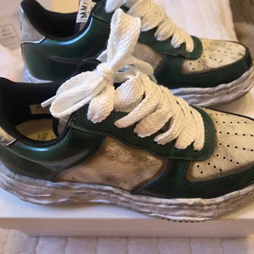 [BUNJANG] Mihara Yasuhiro Brushed Wayne Green Sneakers / (새상품)미하라 야스히로 브러쉬드 웨인 그린 45사이즈 판매