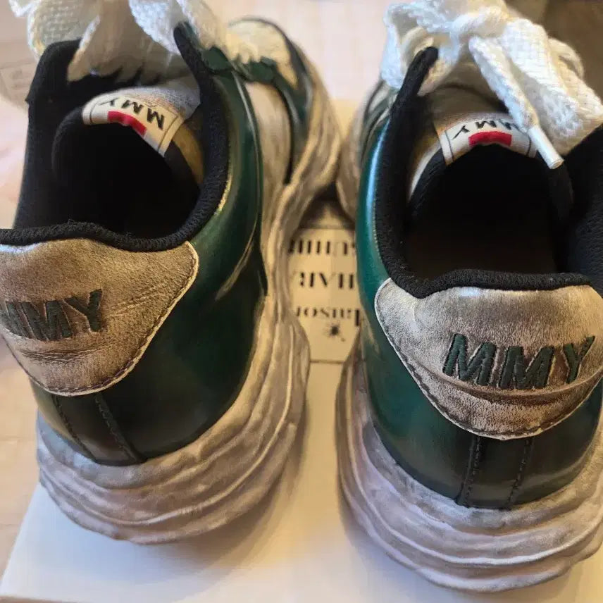 [BUNJANG] Mihara Yasuhiro Brushed Wayne Green Sneakers / (새상품)미하라 야스히로 브러쉬드 웨인 그린 45사이즈 판매