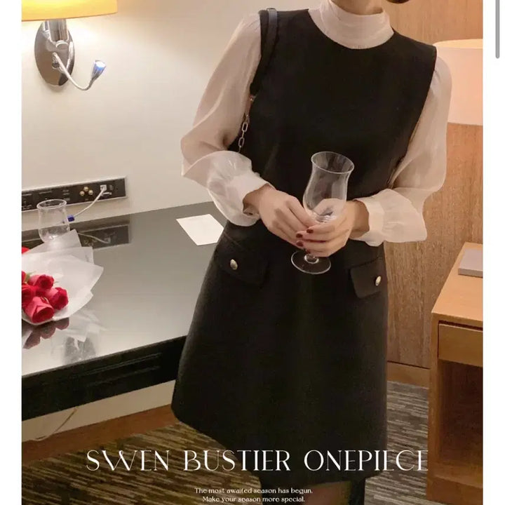 [BUNJANG] Sween Bustier Mini Dress / 에브리모닝 뷔스티에 원피스