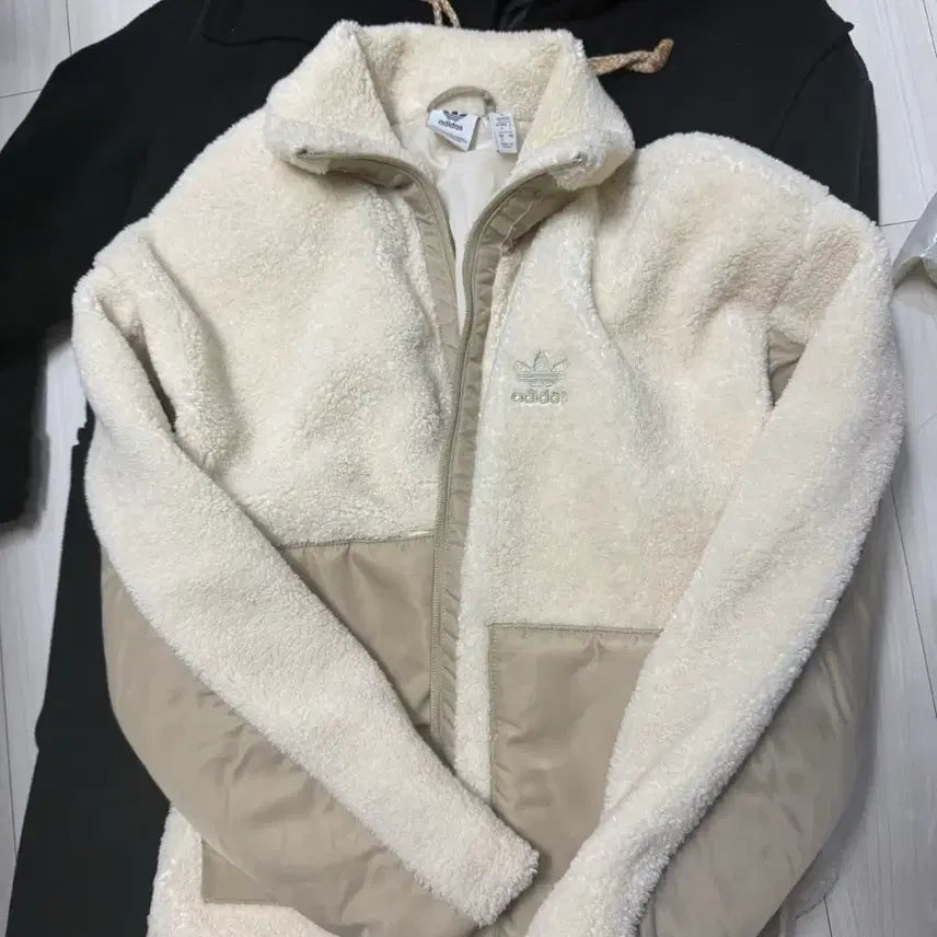 [BUNJANG] Adidas Sherpa Biker Jacket (Size S) / 아디다스 양털 쉐르파 바이커 자켓 s