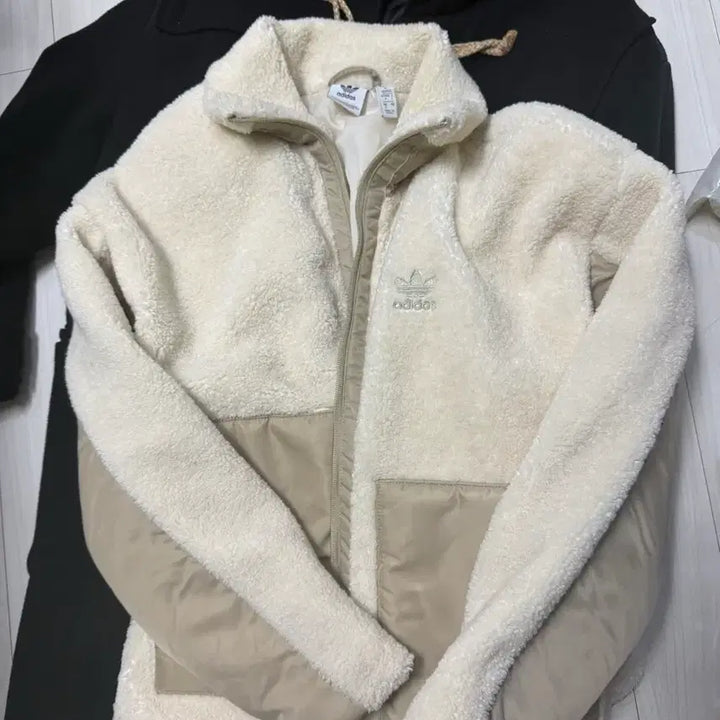 [BUNJANG] Adidas Sherpa Biker Jacket (Size S) / 아디다스 양털 쉐르파 바이커 자켓 s