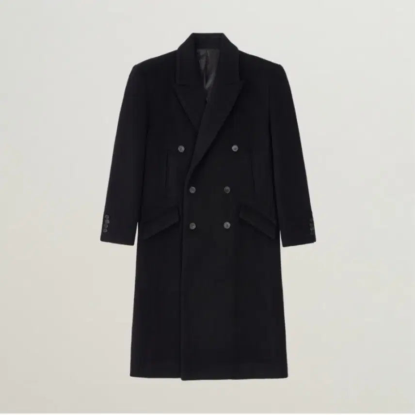 [BUNJANG] Essential by eql Alpaca Black Double Coat / [XL]Essential by eql 알파카 블랙 더블코트