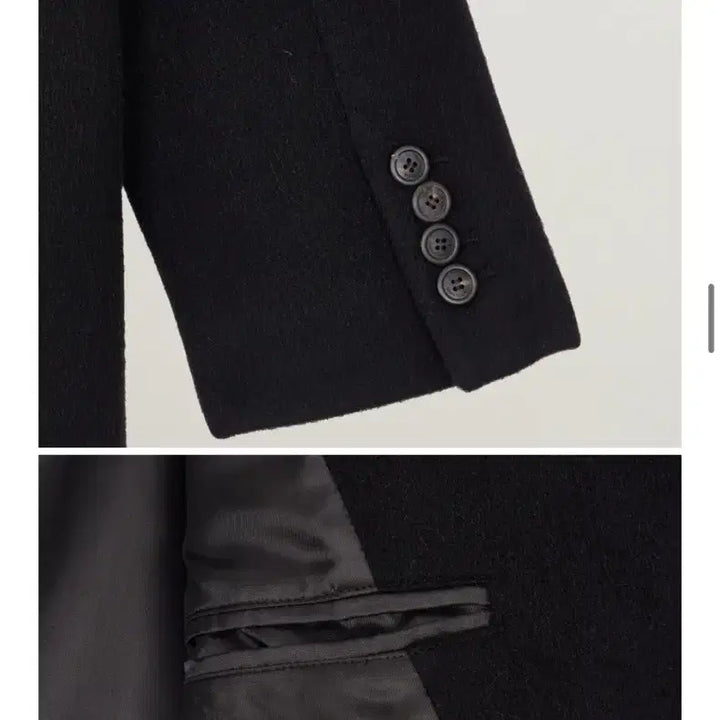 [BUNJANG] Essential by eql Alpaca Black Double Coat / [XL]Essential by eql 알파카 블랙 더블코트