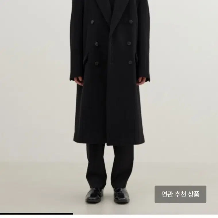 [BUNJANG] Essential by eql Alpaca Black Double Coat / [XL]Essential by eql 알파카 블랙 더블코트