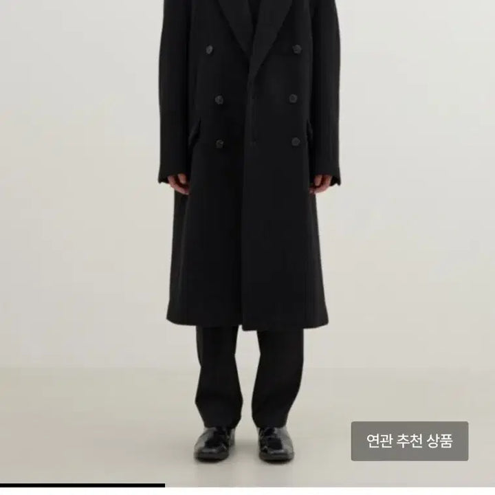 [BUNJANG] Essential by eql Alpaca Black Double Coat / [XL]Essential by eql 알파카 블랙 더블코트