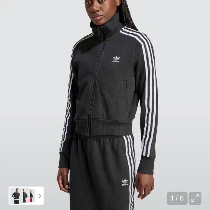 [BUNJANG] Adidas Firebird Knit Top Black XS / 아디다스 파이어버드 니트탑 블랙 xs