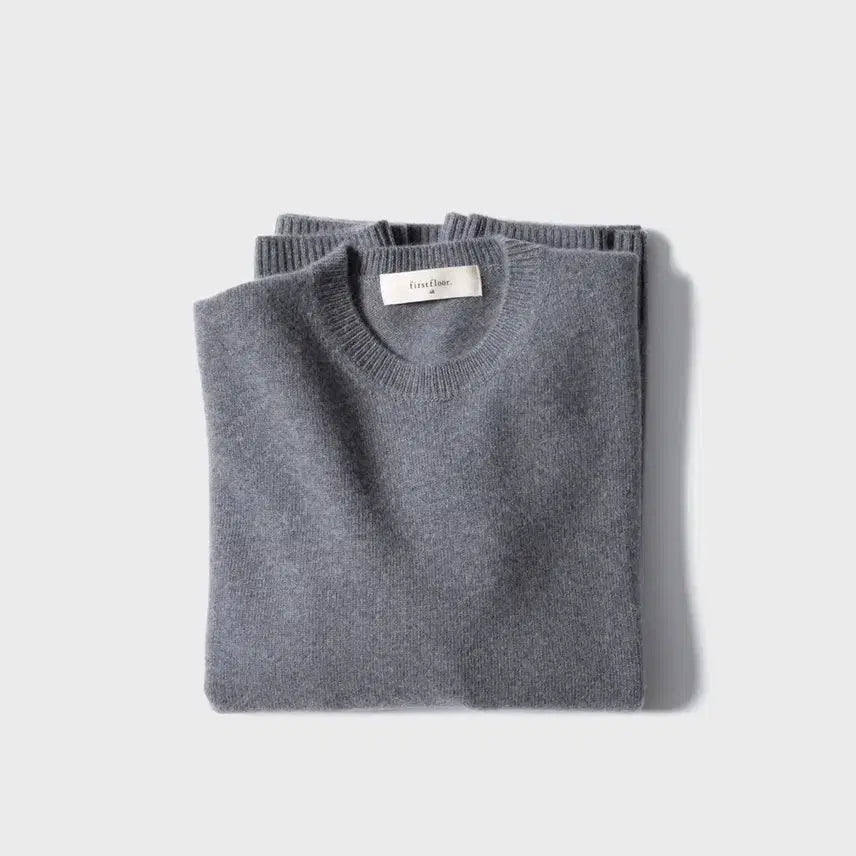 [BUNJANG] First Floor Cashmere Midwinter Sweater Medium Gray / 퍼스트플로어 캐시미어 스웨터 니트 미드윈터 미디움 그레이 50